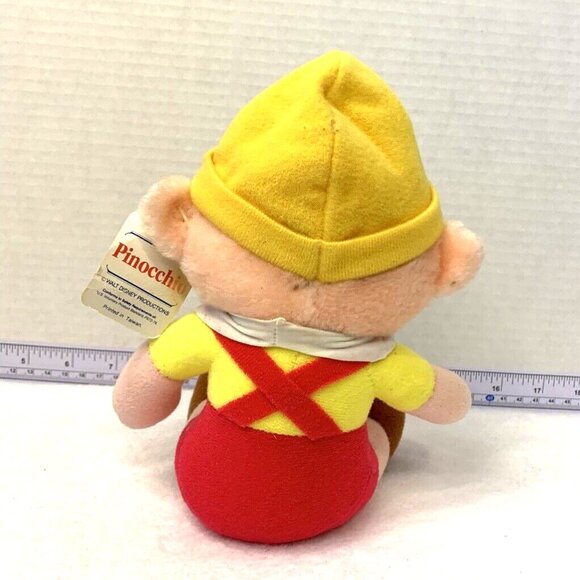 Vintage Walt Disney's Animated Film Classic Pinocchio Plush Doll Toy 7"  W/Tag - Picture 3 of 6